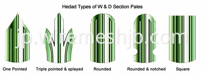 W Type And D Type Palisade Fence